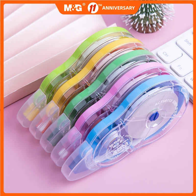 

M&G 200M Correction Tape 5-Pack Value Stationery for Primary School Girls Boys Students Large Capacity corrector Tape Wholesale