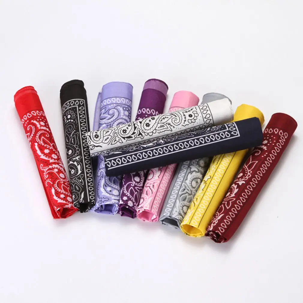 Бандана для волос из хлопка женщин и мужчин Хлопчатобумажная бандана в стиле хип