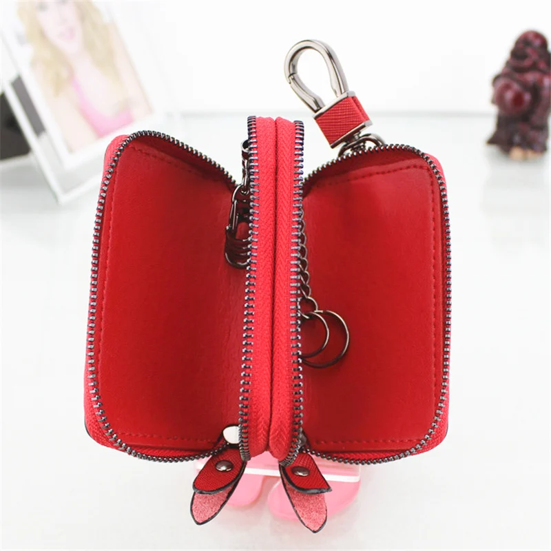 Новинка искусственная кожа двойной карман на молнии Многофункциональный