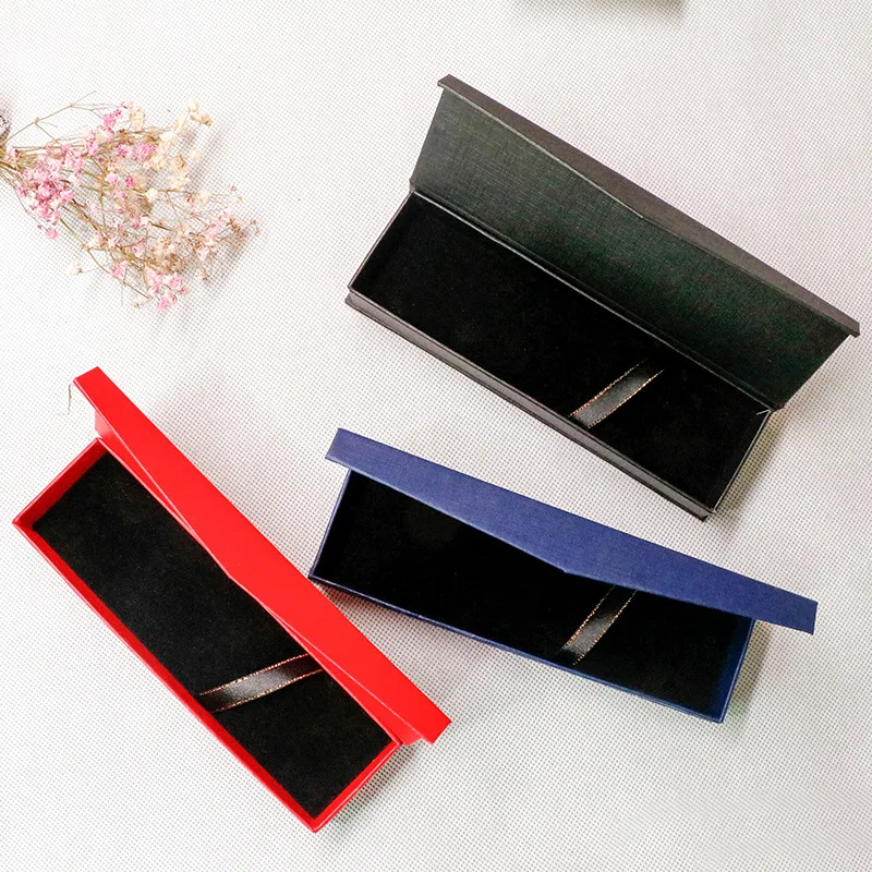 

400 шт./лот красная синяя черная офисная ручка дисплей упаковочные коробки чистый подарок коробка для упаковки ювелирных изделий Ручка Упако...