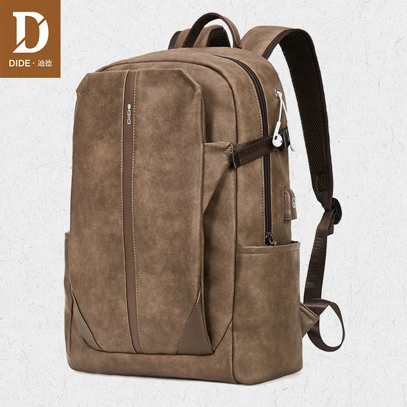 DIDE Новый 15 дюймовый рюкзак мужской USB для ноутбука путешествий Для мужчин