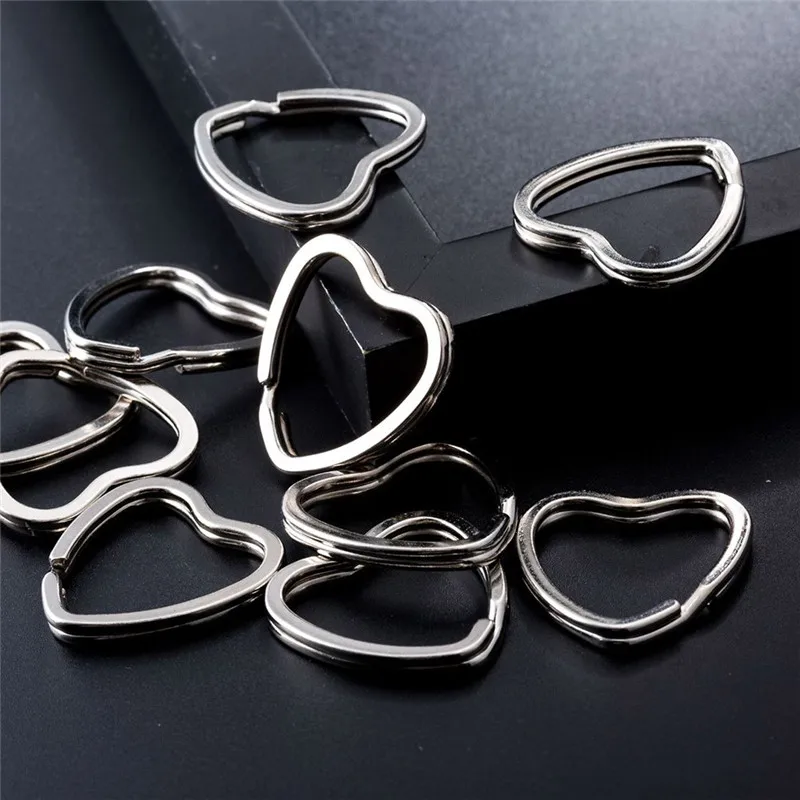 Популярный 5 шт./лот диаметр 32 мм держатель для ключей любовь сердце сплит кольца
