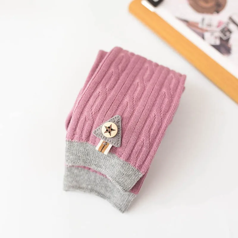 Детские леггинсы хлопковые Теплые Мягкие штаны для маленьких девочек