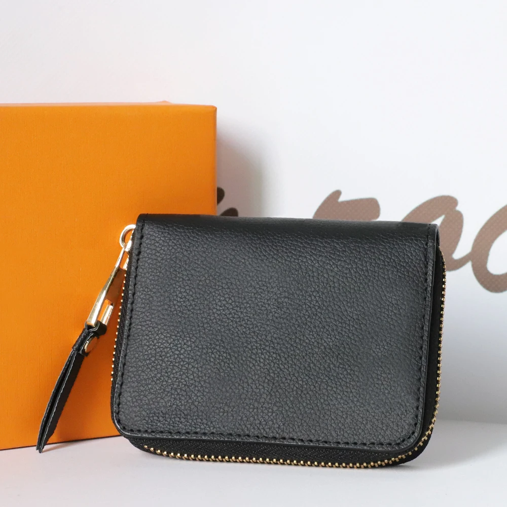 

Purse Luxury Wallet For Women Card Holder Money Clip Gift With Box Zipper Fashion Purses M60067 Genuine Leather Fast Delivery
