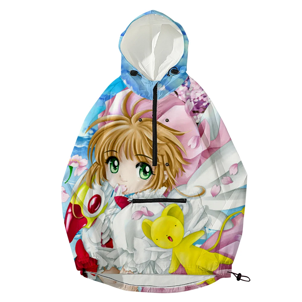 

WAWNI Cardcaptor Sakura Windbreaker 3D Tracksuit Cosplay Sweatshirts Hip Hop Long Sleeve Harajuku Streetwear New Fashion Tops
