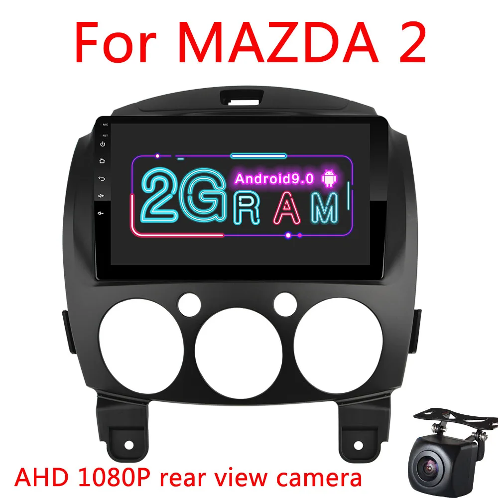Android 9,0 автомобильный gps-навигатор для Mazda 2 Jinxiang DE Third generatio 2007 2008 2009 2010 2011- Автомобильный Радио мультимедийный плеер