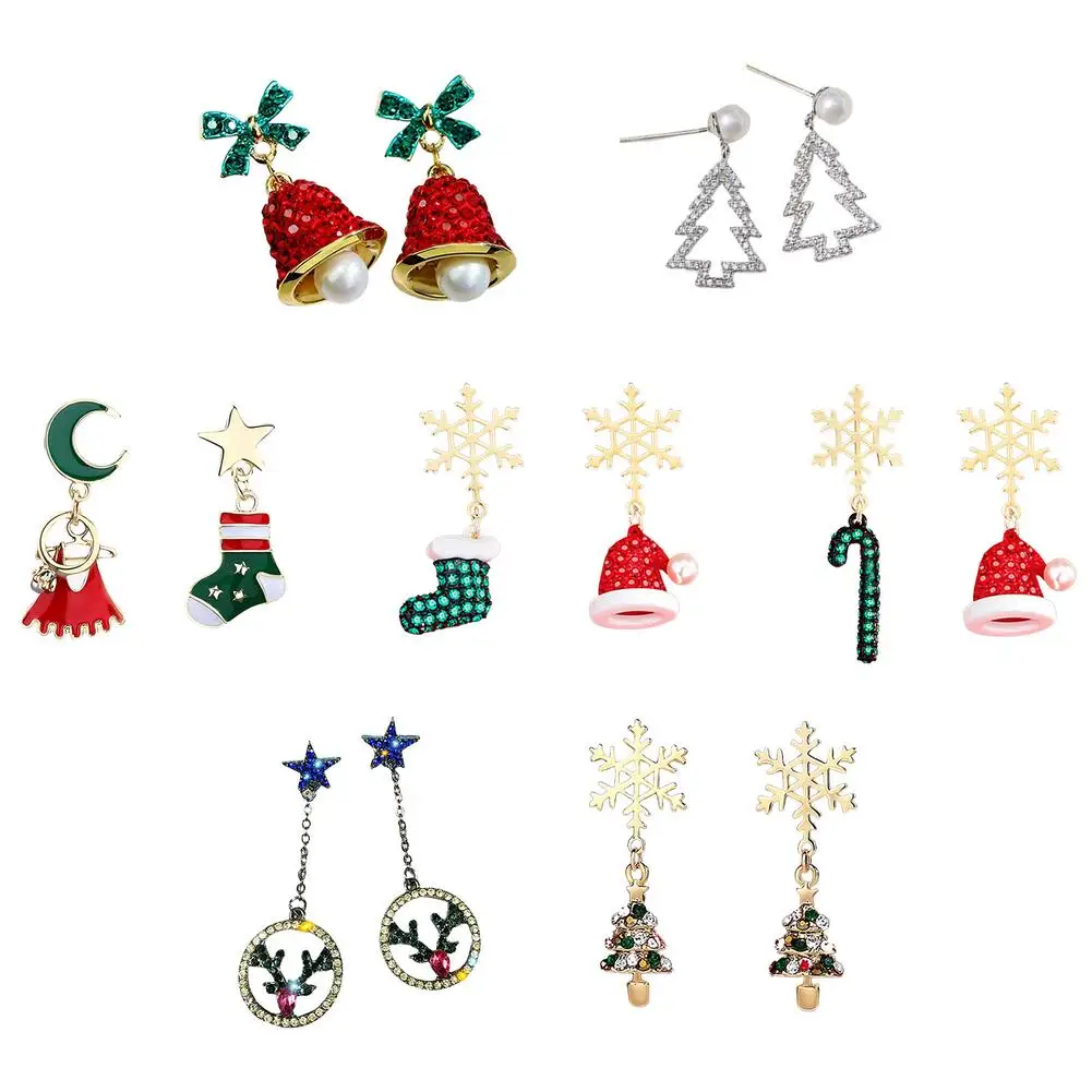 

Christmas Earrings New Trendy Statement Christmas Tree Earrings For Women Earrings Jewelry Girls Gifts For Christmas New Year