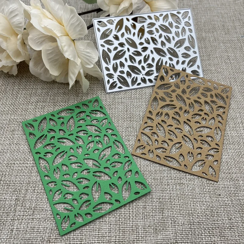 

Leaf rectangle frame Metal Cutting Dies Stencils For DIY Scrapbooking Decorative Embossing Handcraft Die Cutting Template Mold
