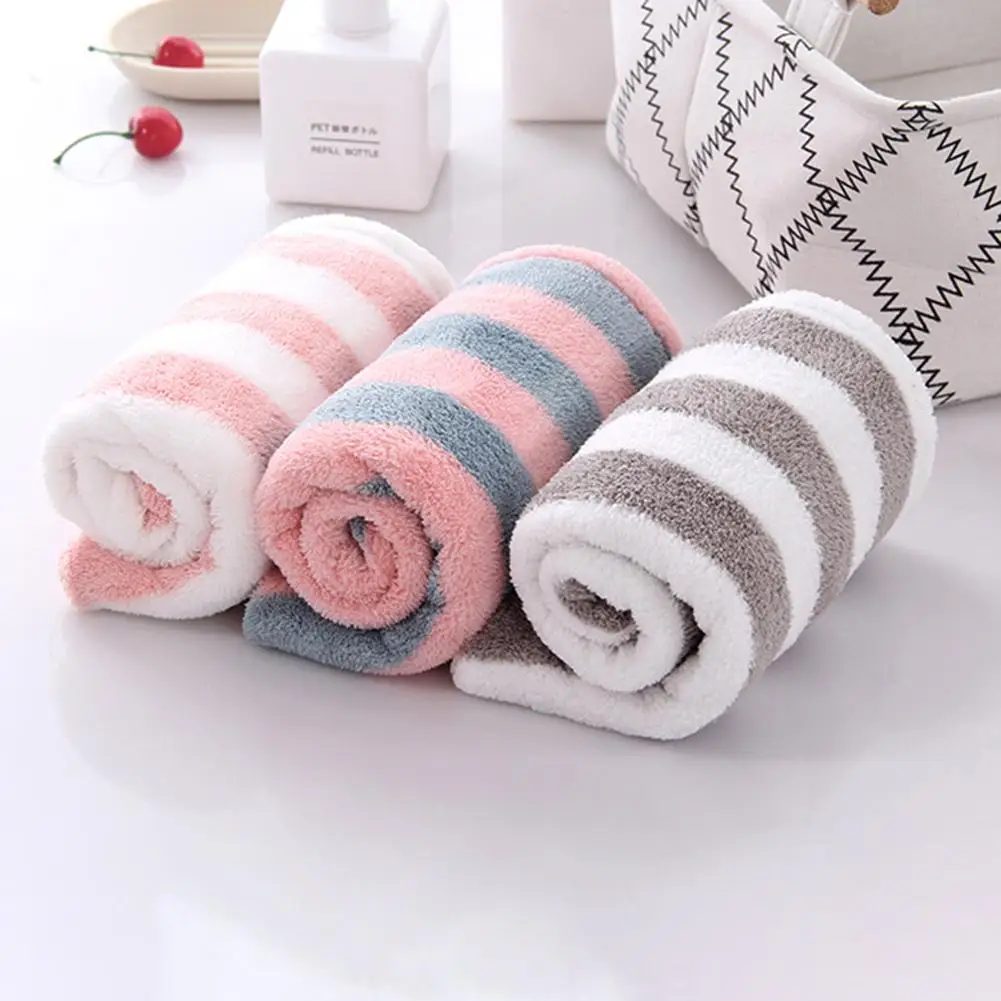 Коралловое бархатное полотенце для сухих волос из микрофибры Быстросохнущий