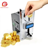 6 kinds different coins multi coin selector acceptor for arcade video games vending machine part support multi signal output