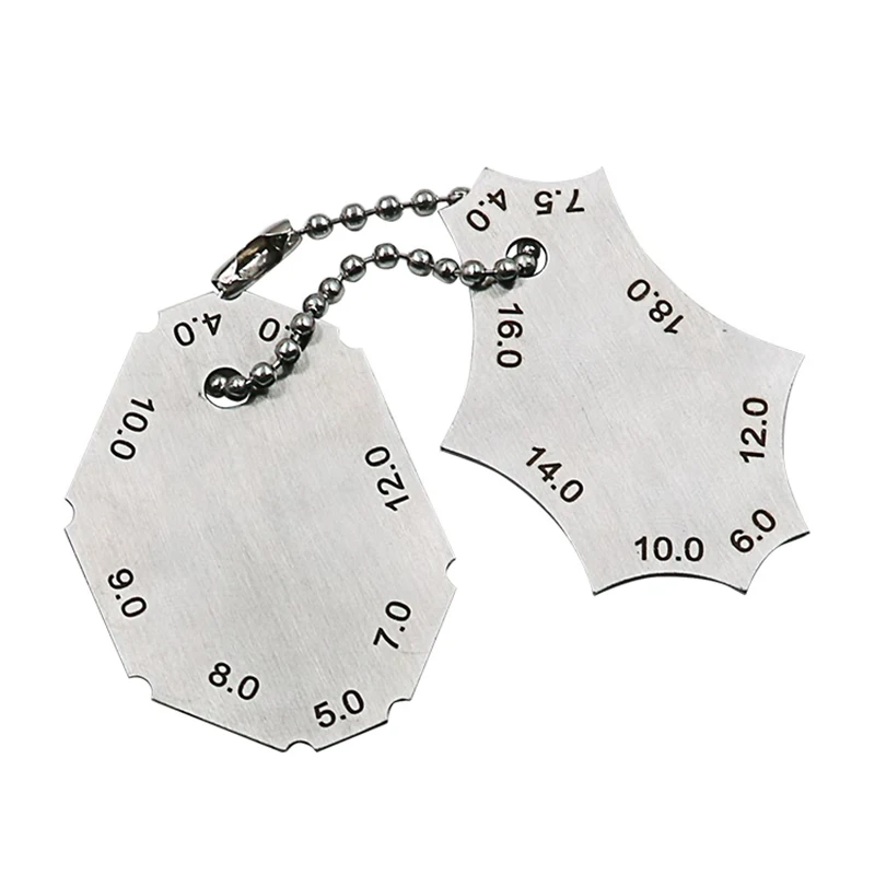 

2Pcs Welding Gauge Key Weld Surface Joint Inspection Measure Tools Pocket Fillet Weld Gauge Measure Tool