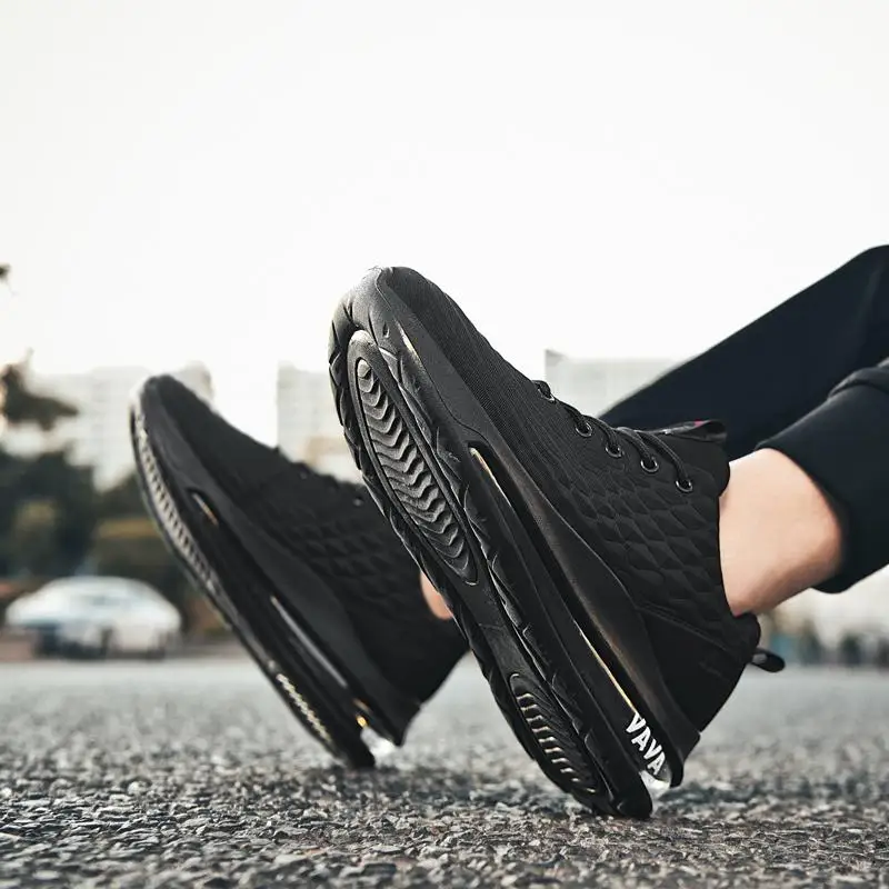 

Spring New Running Shoes Fish Scale Air Cushion Casual Sneakers Breathable Casual Sports Shoes Lightweight Casual Sports Shoes