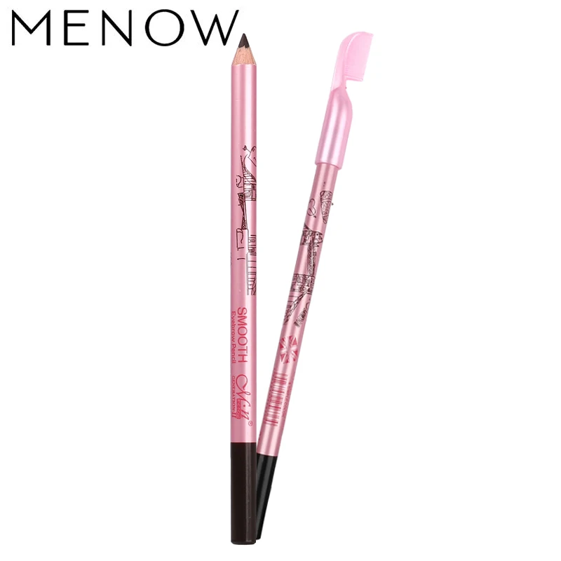 MENOW 1 шт. Сексуальная красивая Водостойкая Подводка для глаз карандаш с гребнем