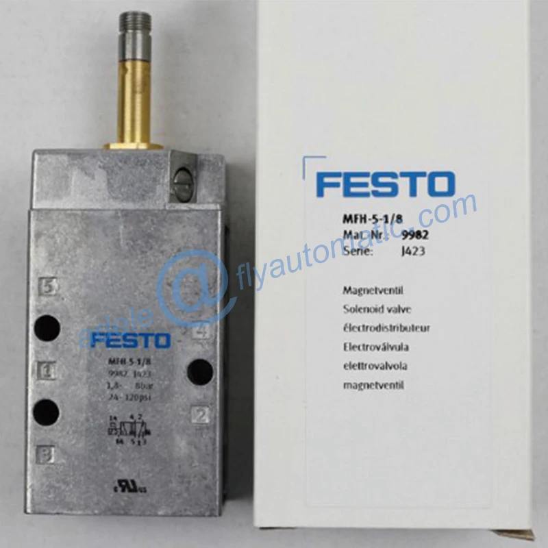 MFH-5-1/4 6211 MFH-5-1/8 9982 Festo 5/2-ways пневматический клапан Tiger классический Соленоидный клапан