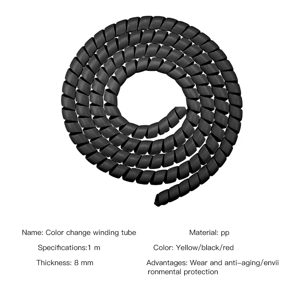 

2M Line Organizer Pipe Protection Spiral Wrap Winding Cable Wire Protector Cover Tube For XIAOMI M365/PRO Electric Scooters
