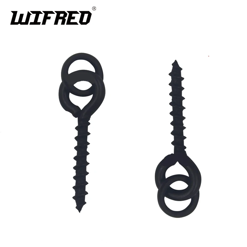 Wifreo 30 шт./упак. Boilie Ring шуруп для приманки Peg ловли карпа Mett Black 13mm Steel Screw Terminal Tackle [LYPJ