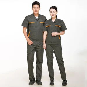 2023 Summer Work Clothing Men Women Factory Welding Auto Repair Workshop Tooling Uniform Breathable Construction Labor Coverall