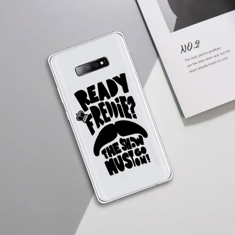 

Freddie Mercury Queen band Phone Case Transparent For Samsung Galaxy A 71 21s S note 8 9 10 plus 20 ultra