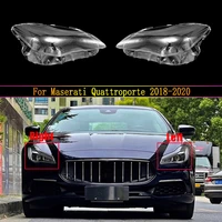 transparent light case for maserati quattroporte 2018 2019 2020 car front headlight lens glass auto shell headlamp lampshade