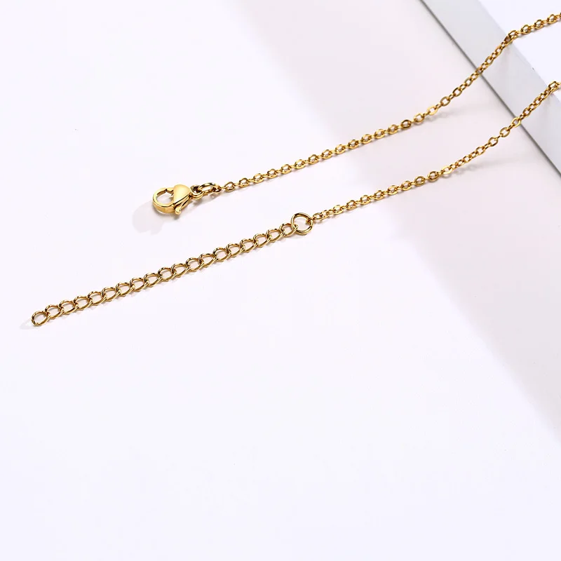 

Personalized Initial A-Z Alphabet Necklaces for Women,Stainless Steel Metal Letters Pendant Collar Jewelry,Chic Custom Gift