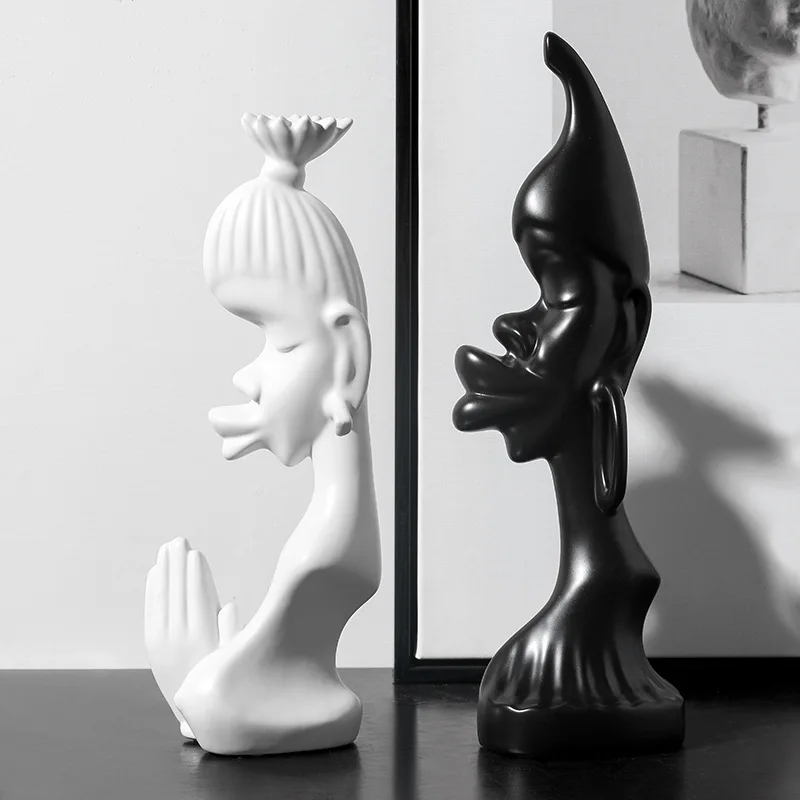 2 шт./пара аксессуары для украшения дома 3D статуя скульптура стола статуэтка