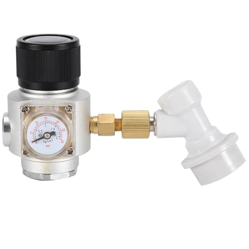 

Homebrew CO2 Mini Gas Regulator with Gas Ball Lock Disconnect Kegs Carbonation Equipment CO2 Gas Regulator
