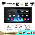 Автомагнитола LeeKooLuu, 2DIN, Android, GPS-навигация, 2 ГБ + 32 ГБ, Bluetooth, Wi-Fi, MirrorLink, 7-дюймовый сенсорный экран 2.5D, стерео