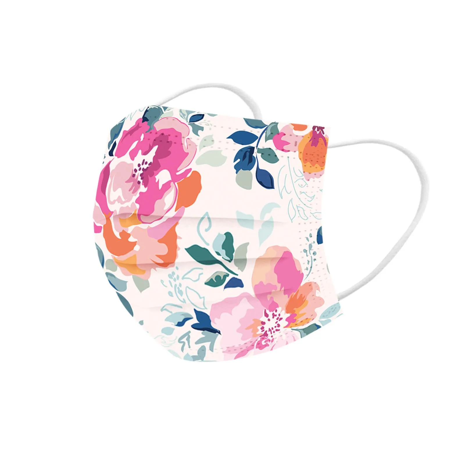 

Flower Face Mask Print Mouth Cover For Protection Mascarilla Reutilizable Disposable Earloop Woman Print Face Cover Mouth Mask