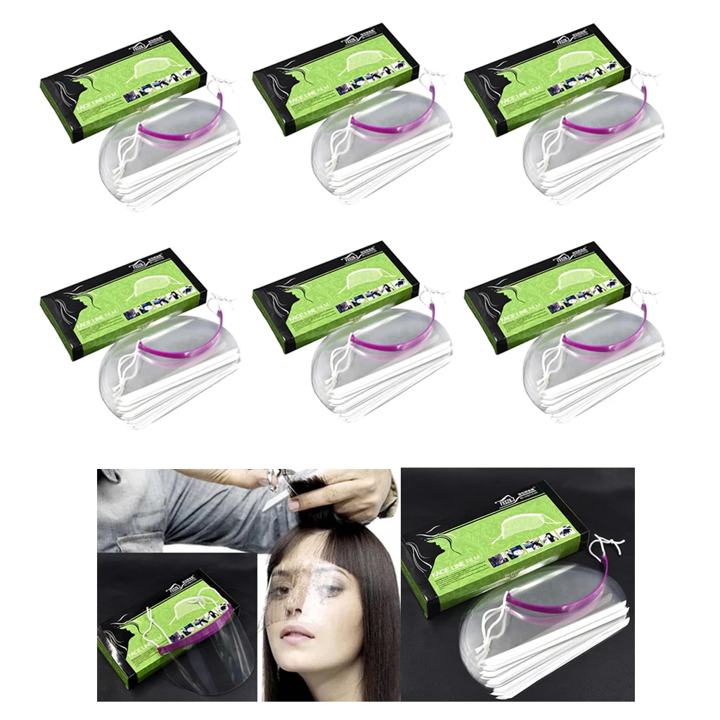

300 Pieces Salon Hairspray Shield Cover Hairdressing Face Eye Protector