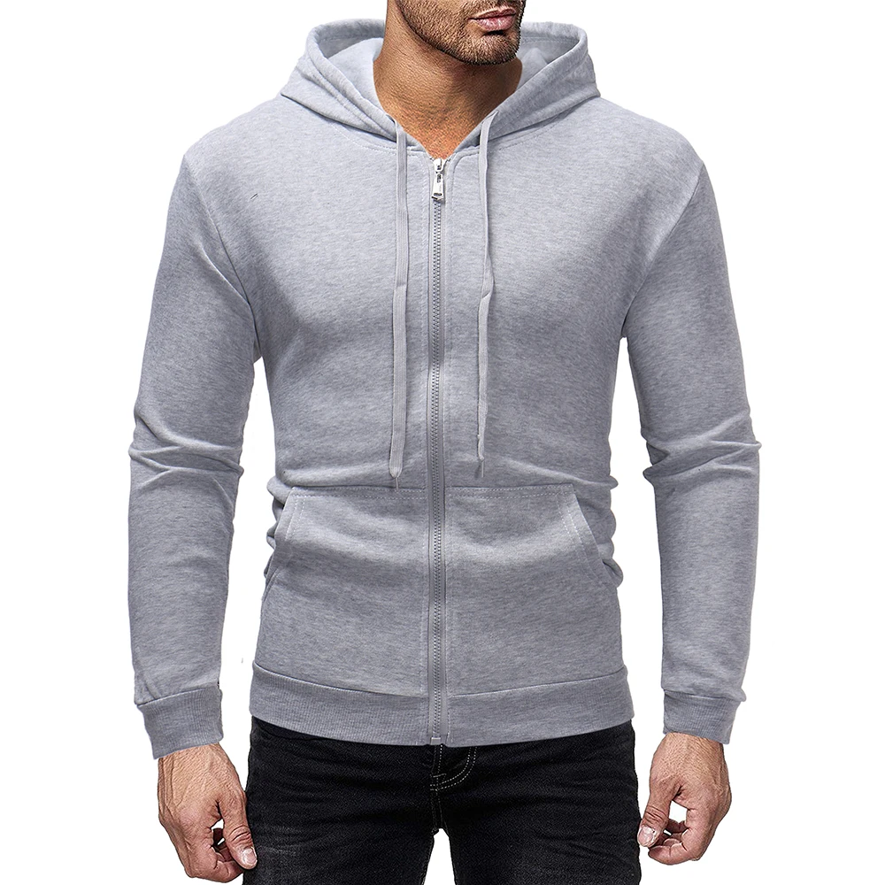 

2020 Men's European and American simple basic hoodie hoodie European size 7 color hoodie