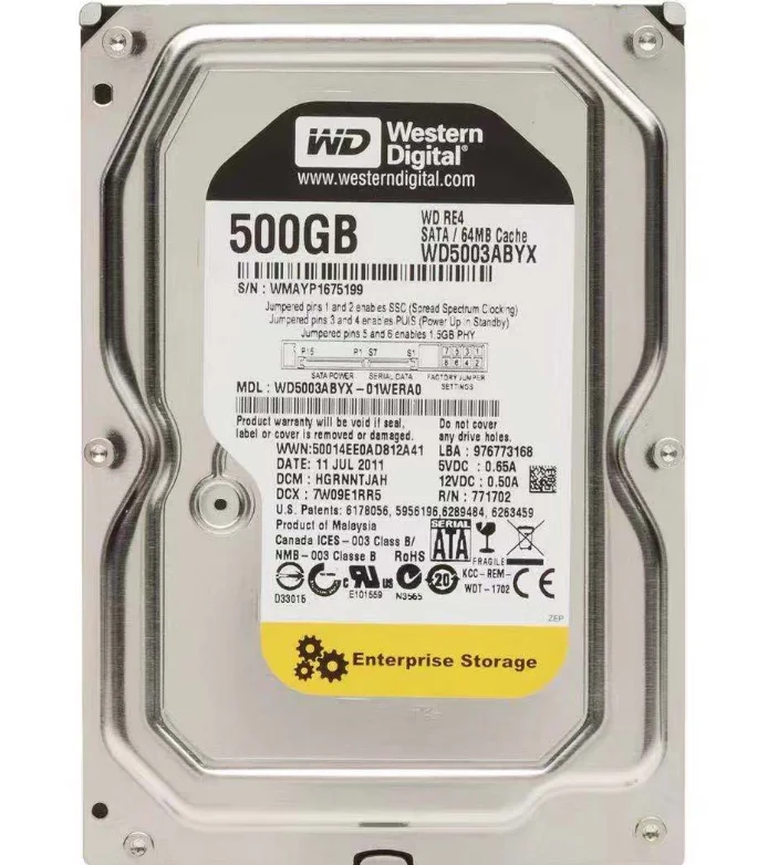 

mechanical hard disk 500G computer desktop game black disk and monitoring solid state