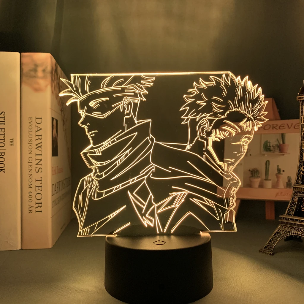 

Anime Lamp Satoru Gojo Jujutsu Kaisen Led Night Light Yuji Itadori for Room Deco Birthday Gift Jujutsu Kaisen Lamp Yuji Itadori
