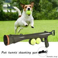 pet toy tenni firing gun dog ball launcher pet dog automatic interactive ball tennis launcher ball thrower for dog training aids