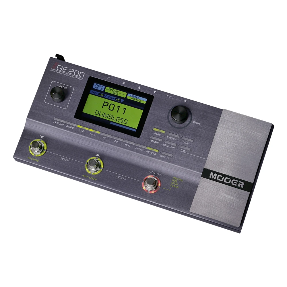 Моделирование и педаль эффектов MOOER GE200 55 моделей усилителей 26 динамиков 70 52s