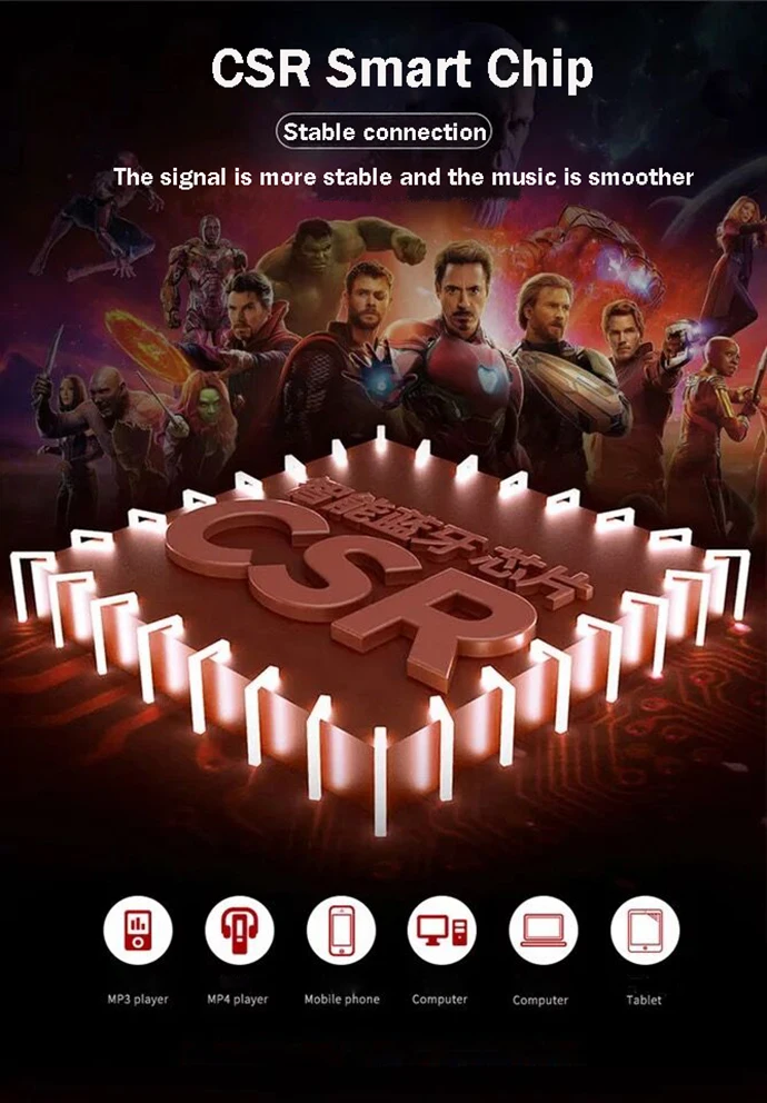 MARVEL The Avengers беспроводные наушники blutooth Limited EditIron Man Капитан Америка пантера Игровые наушники для ПК мобильный телефон