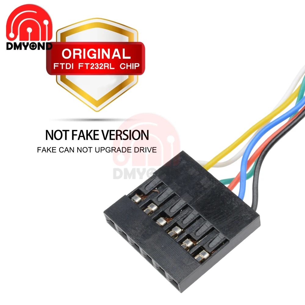 Оригинальный 6PIN FTDI FT232RL FT232 1 м кабель для загрузки USB к TTL RS232 модуль