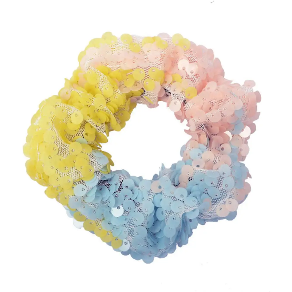 Модные резинки для волос с блестками держатель конского хвоста женские