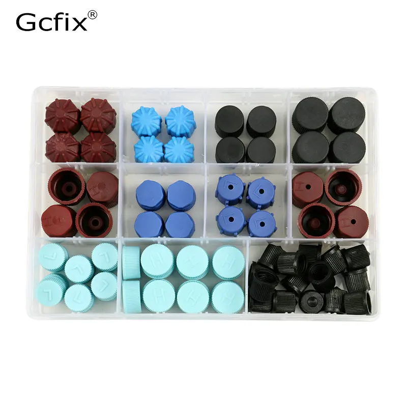 77 шт. A/C R134a R12 Высокий Низкий боковой клапан ядро сиденья сервисный порт фитинг