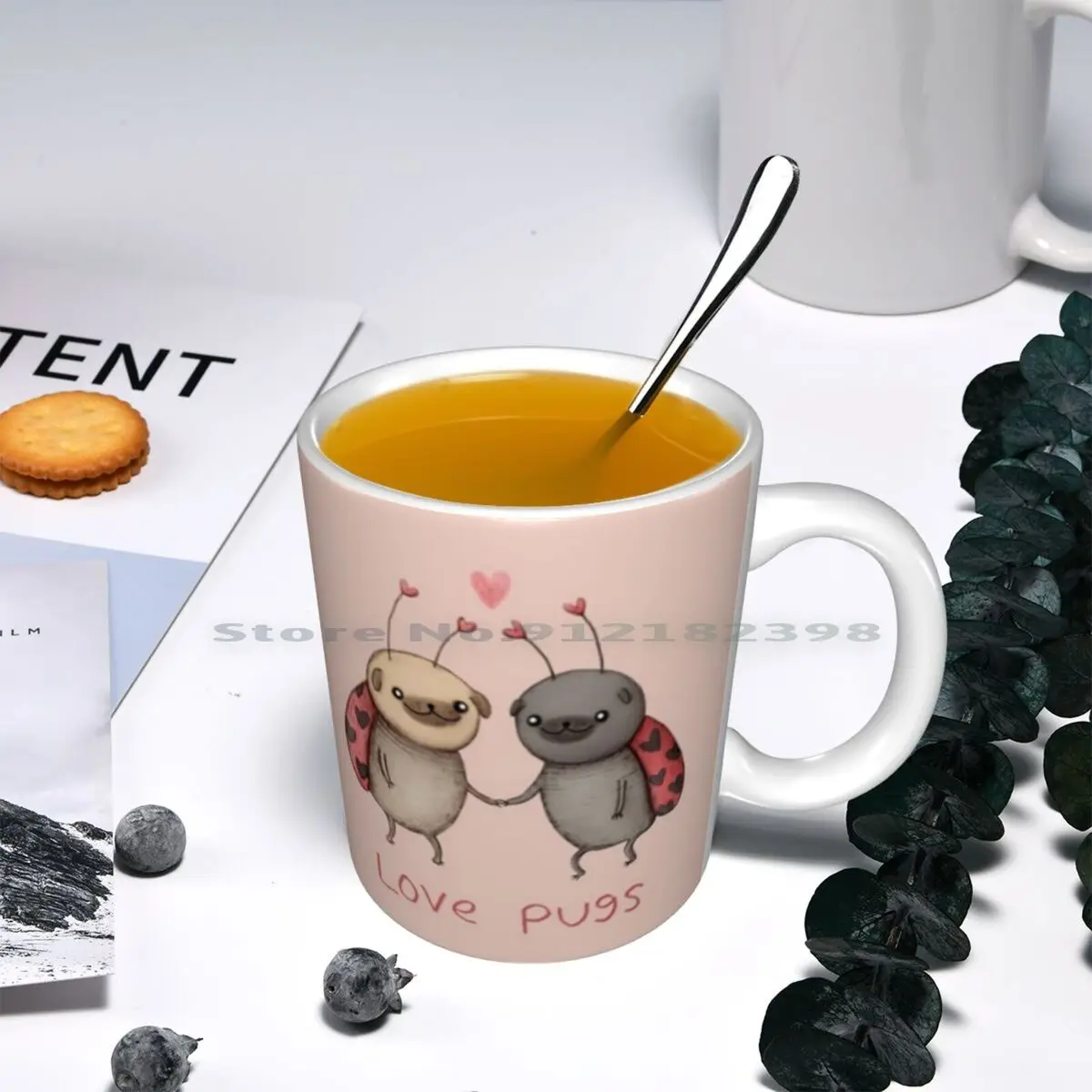 Керамические кружки Love Pugs кофейные чашки Кружка для молока и чая кружка любовных