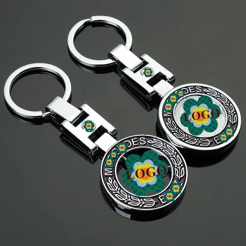 

2pcs Key Chain For Benz Car Rings Solid Hollow out Luxury Mercedes Decoration Metal Keychain Car Keyring Accessories Gift