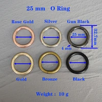 1 pcs 25mm metal o ring oval zinc alloy bag hook round key ring buckle carbine for bags diy metal buckle hardware accessories
