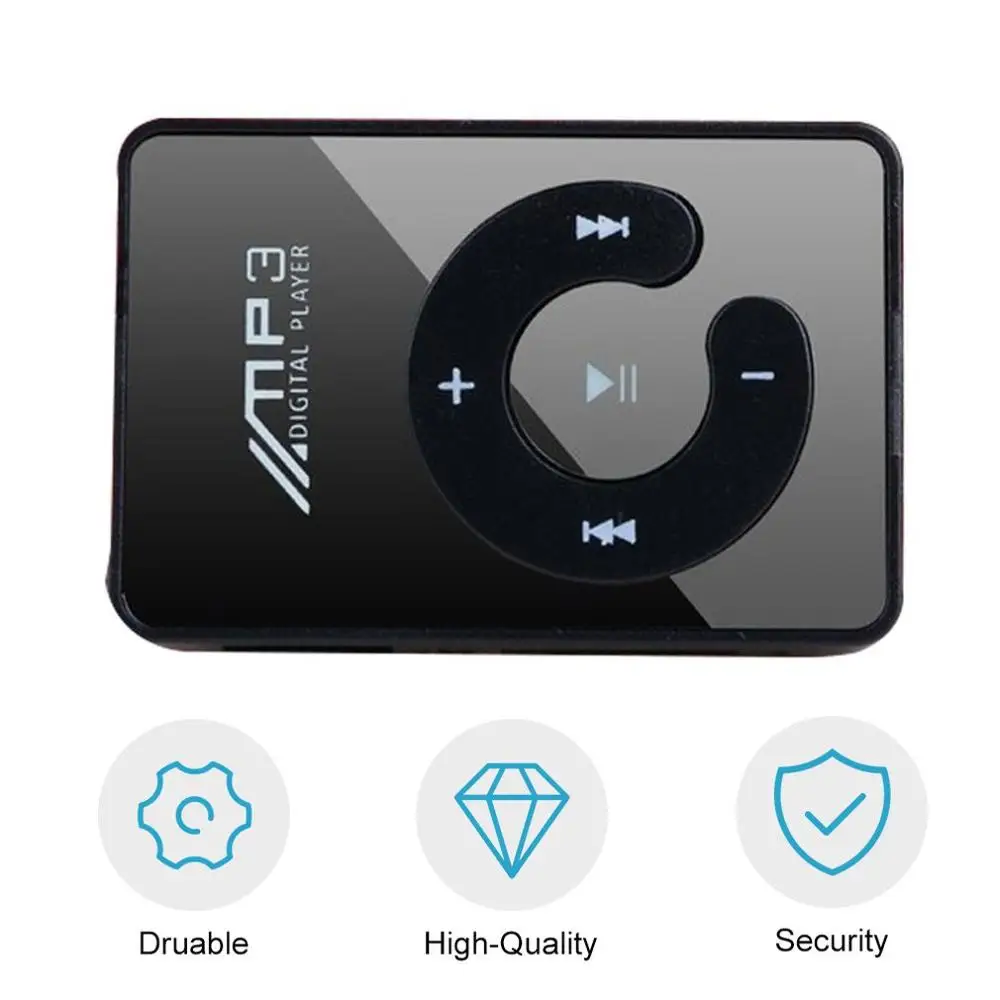 Portable Mini Clip USB MP3 Player Music Media Support Micro SD TF Card Fashion Hifi MP3 for Outdoor Sports