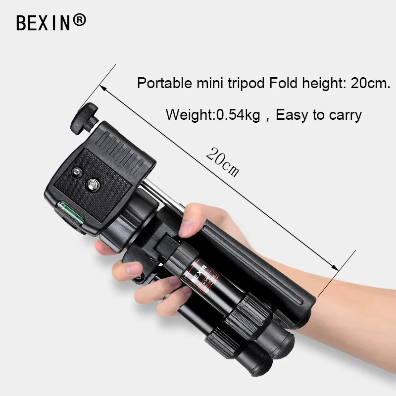 Профессиональный портативный мини-Трипод BEXIN MS02 MS16 из алюминиевого сплава с