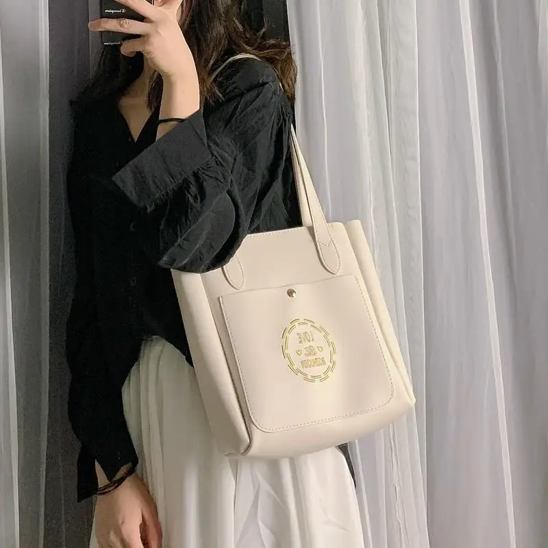 

Bucket bag female new trendy summer wild large-capacity shoulder bag girl one-shoulder handbag bags for women hand bags women