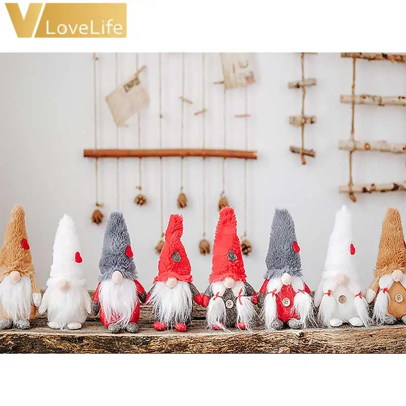 Рождественский новый плюшевый лесной человек с повязкой на ногу борода безликая