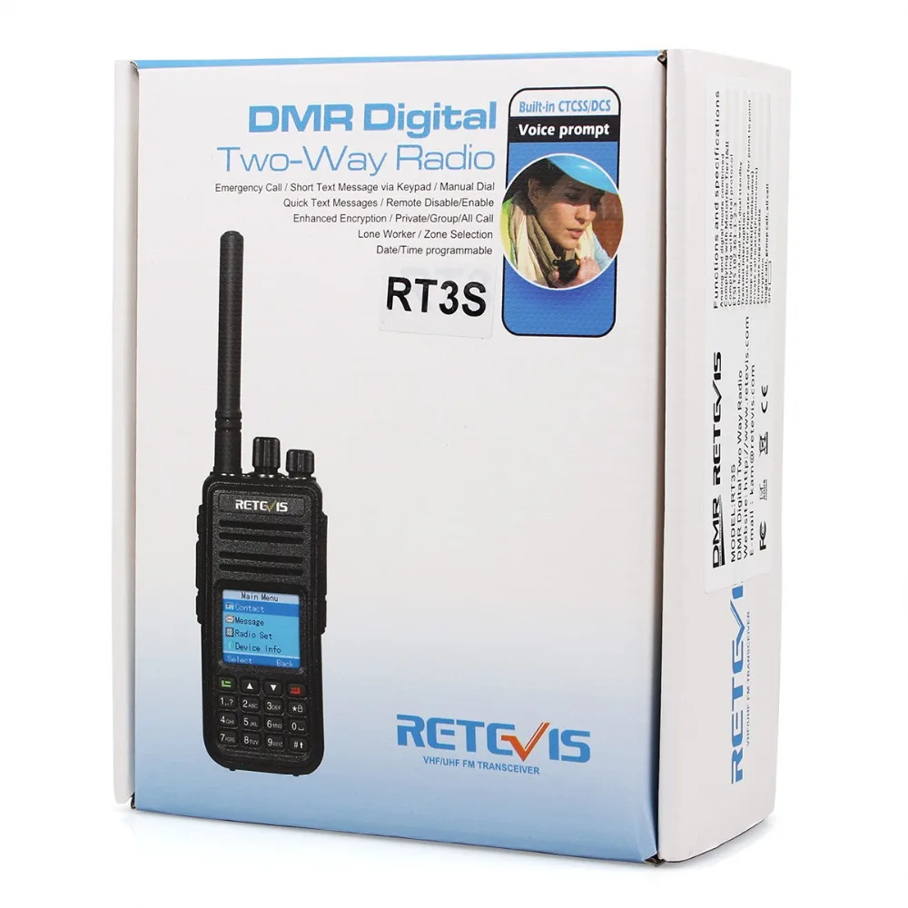 2 шт. Retevis RT3S двухдиапазонный DMR радио цифровая рация(gps) VHF UHF DCDM TDMA Ham радио Hf трансивер