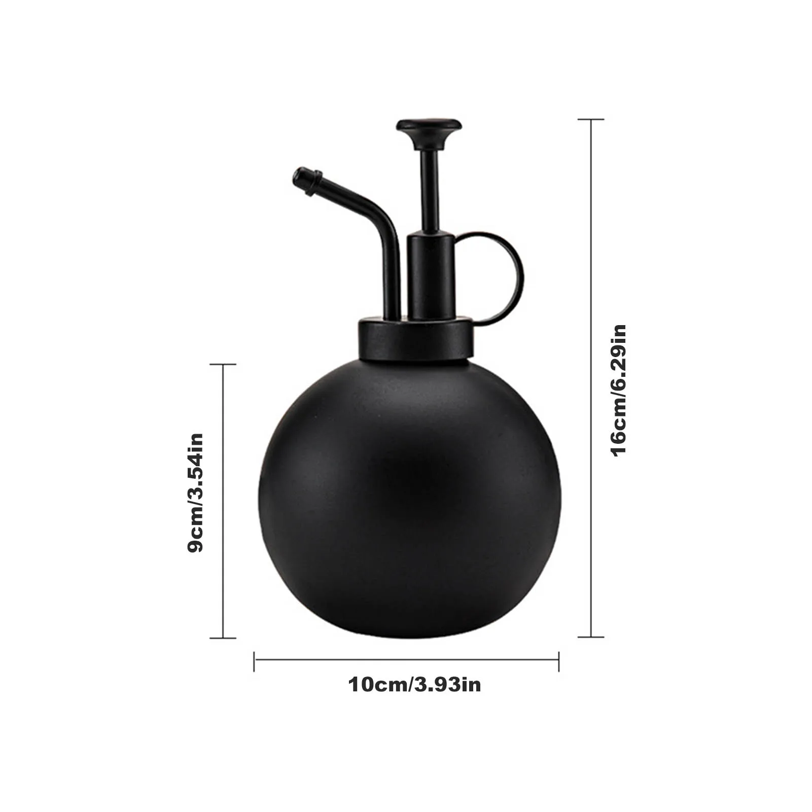 

2021 New 304 Stainless Steel Watering Can Metal Spray Bottle Black Anti-scratch & Rustproof Nordic Style Vintage Garden Tools