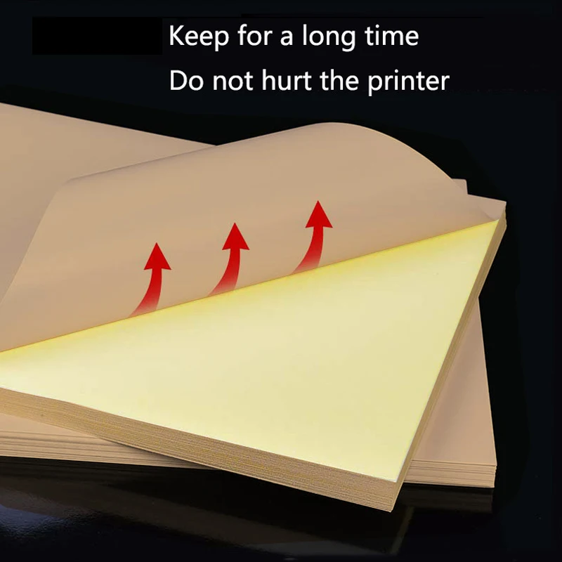 A4 50/100 листов пустая копировальная бумага крафт матовая для печати самоклеящаяся