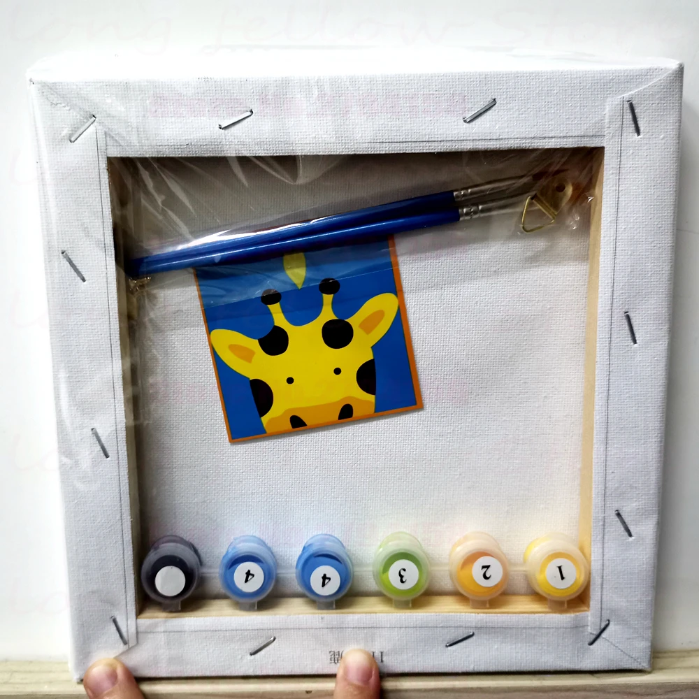 DIY картина по цифрам для детей простые раскраски номерам с рамкой детские подарки