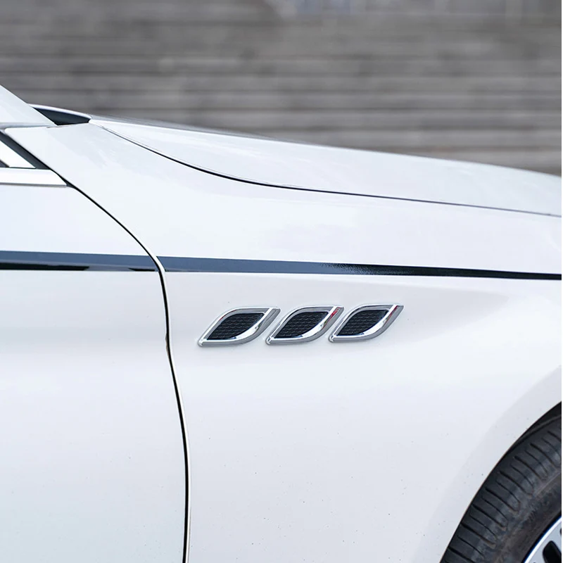 

Anchtek Car shark gill simulation air outlet side air outlet engine hood fine decoration Modified Car Styling Popular Sticker